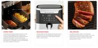 Moulinex Freidora de aire también grill 2 en 1, Easy Fry Grill, 6,5 L, 1830 W, 8 Programas Automáticos, 70% Ahorro Energético, Parrilla antiadherente, Divisor Flexcook, Hasta 200ºC y 60 min, EZ801D15 - details 1
