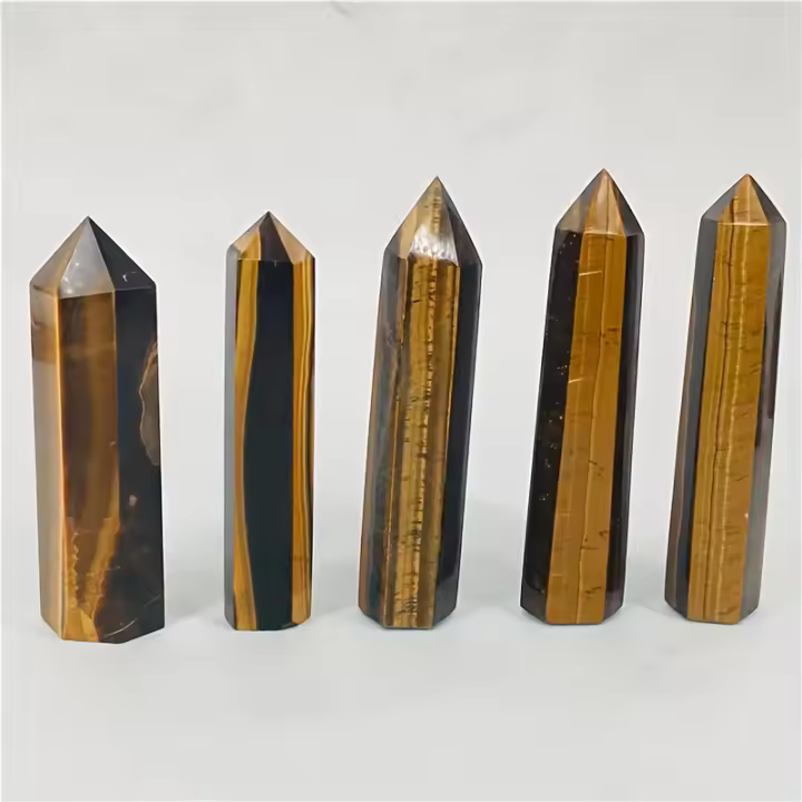 Columna De Cristal De Ojo De Tigre Para El Equilibrio De Los Siete Chakras Decoración Para El Hogar Y Aromaterapia Regalo De Cumpleaños Perfecto - 1