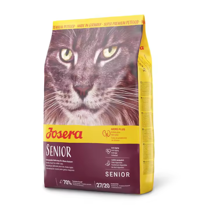 Pienso para Gatos Josera Senior - Alimento para Gatos Mayores - Bajo Contenido de Fósforo - 10 Kg - 1