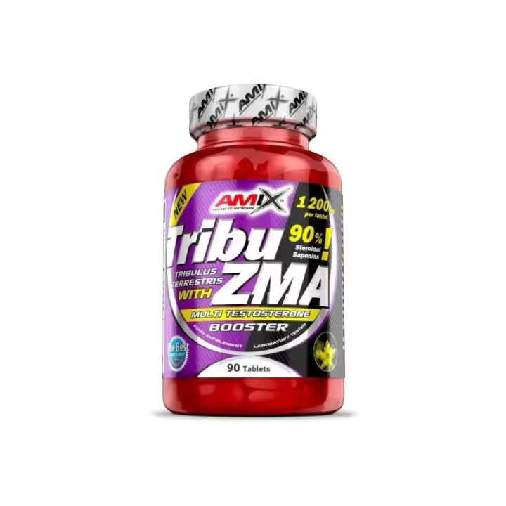 Tribu-ZMA 90 Tabletas | Mezcla de Tribulus Terrestris, Zinc y Magnesio | AMIX™ - 1