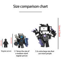 Bloques De Construcción Skibidi Toilet Men Vs Monitor Super Titan TV Sonido Para Niños Regalo De Cumpleaños Juguete Educativo - details 5