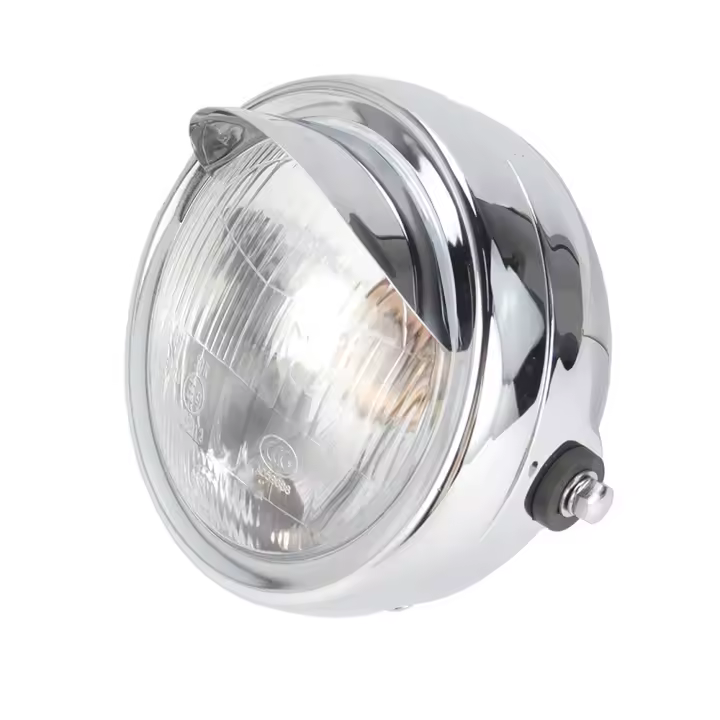 Faros De Motocicleta Universales Redondos 35W Retro Lámpara De Cobre Para Yamaha Suzuki Harley Honda CG125 Café Racer Bobber - 1