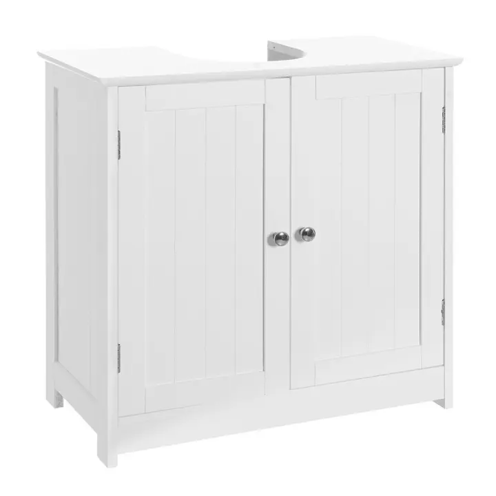 Mueble Bajo lavabo de pie de MDF blanco de 60x30x60 cm Lola Home - 1