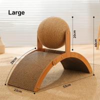 Juguete Interactivo Para Gatos Placa De Rasguñado Vertical Con Diseño De Bolas Resistente Al Desgaste Y No Desprendible Juguetes Para Mascotas Estables Para El Hogar - details 2