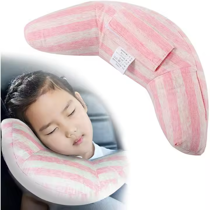 Cojín de viaje para Coche para niños, cojín para cinturón de seguridad de coche, cojín para dormir, cojín para Descanso del Cuello - 1