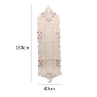Nueva Clásica Correa De Mesa De Encaje Lujo Estilo Europeo Rectangular Para Comedor Cubierta De Armario De TV Decoración De Boda - details 10