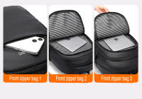 Mochila Ligera Para Hombre Con Gran Capacidad Para Viajes De Negocios Y Transporte Diario. Estilo Moderno Y Atractivo. Impermeable. Con Compartimento Para Computadora. - details 11