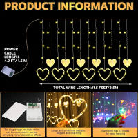 Luces De LED En Forma De Corazón Para Decoración De Habitaciones Boda Y Fiesta Operadas Por Pilas Guirnalda Fairy Para Valentine's Day - details 2
