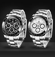 Reloj De Pulsera De Cuarzo PAGANI DESIGN PD-1644 2024 Meteorito Dial Moda Para Hombre Cristal De Esmeralda 100M Cronógrafo - details 0
