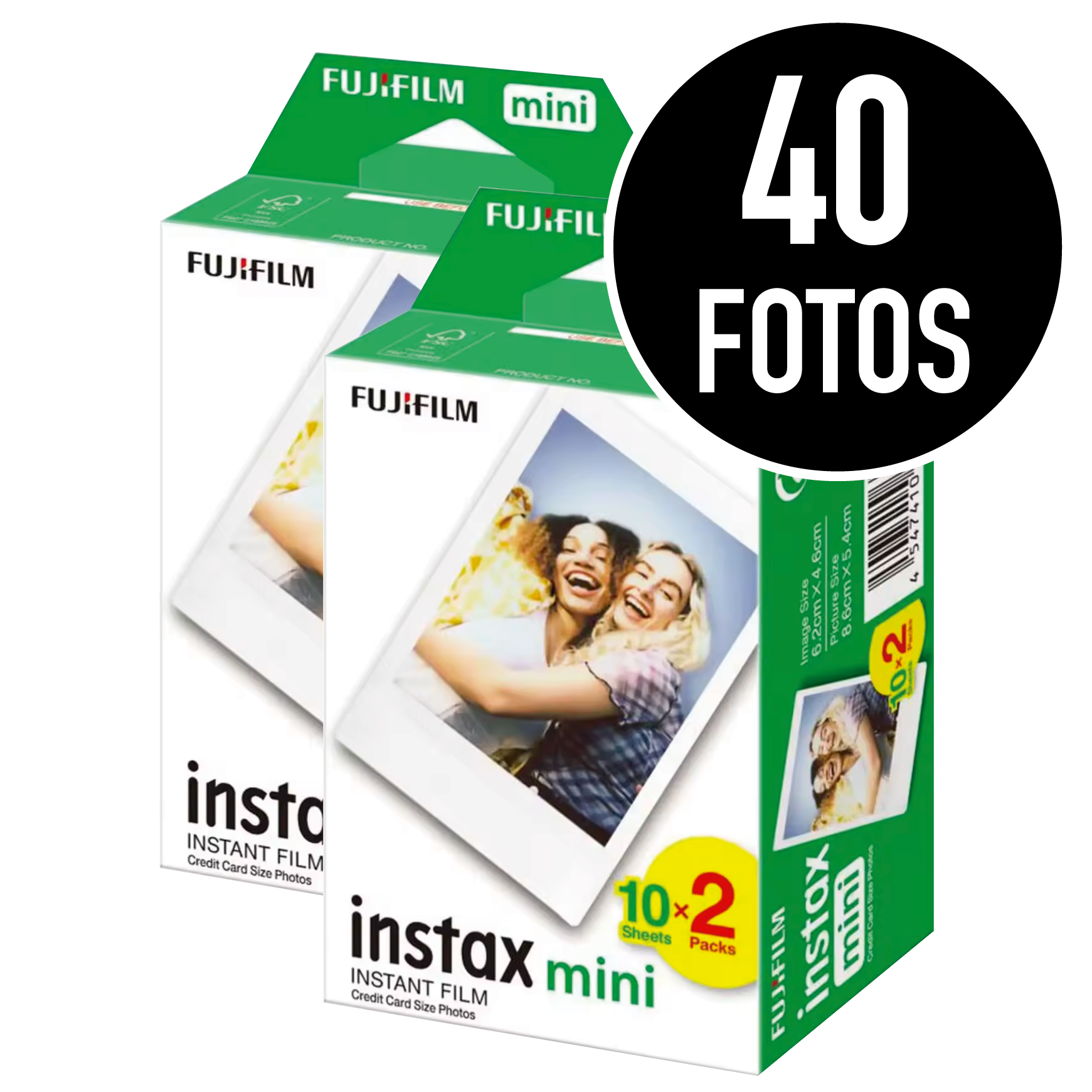 PACK PELÍCULA INSTAX MINI. PACK 40, 60 y 80 Fotos. Película fotográfica instantánea-FUJIFILM-INSTAX MINI-