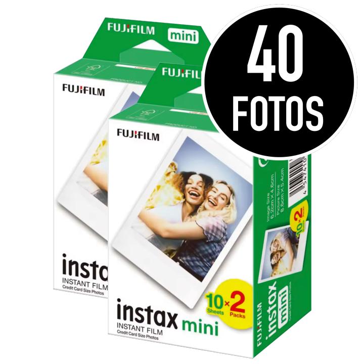 Pack Película Fotográfica Instantánea Fujifilm Instax Mini (40, 60 y 80 Fotos)