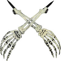 Cabeza De Esqueleto Calavera Realista Para Decoración De Jardín Casa Y Calle En Halloween Accesorios De Fiesta Y Horror Props De Mano Y Brazos De Hombre - details 3