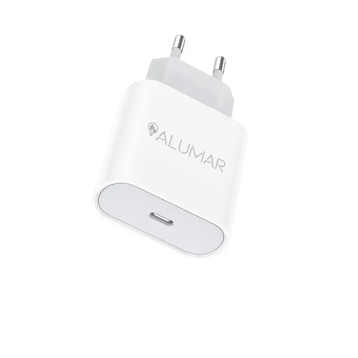 Cargador para iPhone 20W y Android carga rápida Alumar incluye cable USB tipo C y cable lightning, cargador iPhone 15 carga rápida - 1