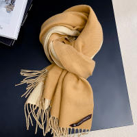 Bufanda para mujer en otoño e invierno, Cachemira de doble cara de alto grado, 2025 nuevo estilo, felpa, engrosada, cálida, bufanda de estudiante, 200*70cm - details 4