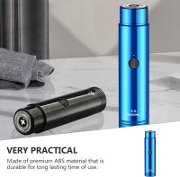Afeitadora eléctrica, afeitadora rotativa recargable, afeitadora facial portátil, minimáquina de afeitar para Barba - details 1