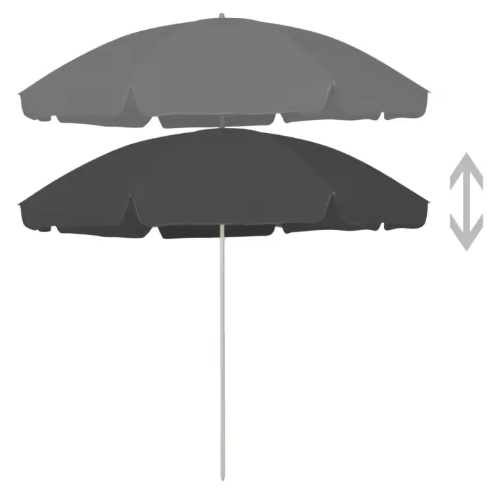 Sombrilla de Playa antracita 300 cm - 1