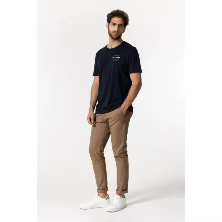 Hombre Marcas Pantalones Ropa Tiffosi Tiffosi hombre  Pantalón chino -Tiffosi- H35 beige oscuro - 1