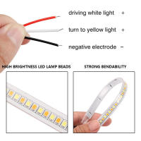 2PCS Lámpara De Señal De Espejo Retrovisor LED Para Coche 12V Flujo De Señal De Giro DRL Luz De Day Running Light Flexible Para Automóvil - details 4