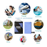 Toalla De Viaje Ultra Compacta Y Suave De Microfibra Para Secado Rápido Para Camping Gimnasio Playa Natación Yoga - 1 Pieza - details 3