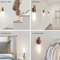 Lámpara Nocturna LED De Inducción Magnética Recargable Para Pasillo Armario Baño Y Dormitorio Luz Atmosférica De Encanto - details 6