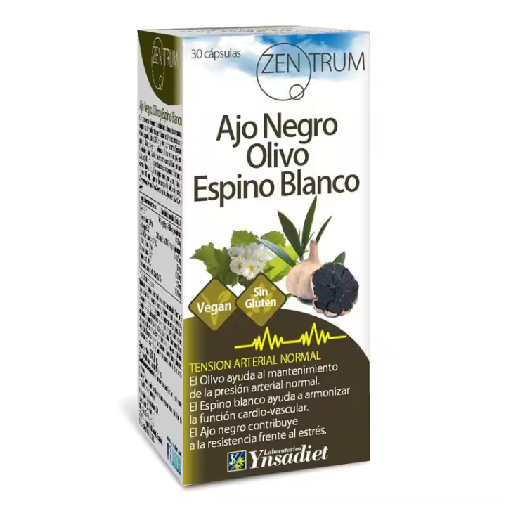 Ajo negro, olivo y espino zentrum Ynsadiet 30 cápsulas - 1