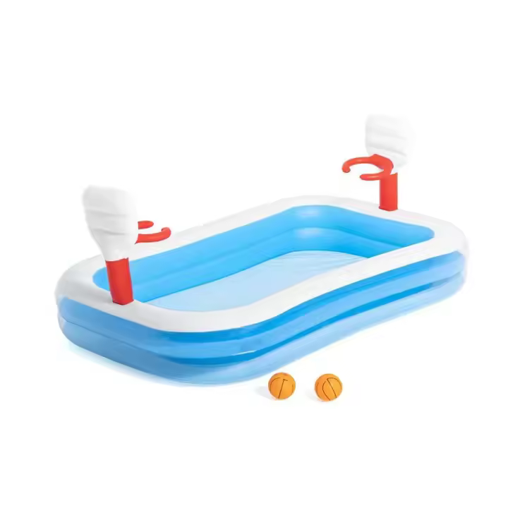 Bestway Piscina Hinchable Rectangular Baloncesto 254x168x102 Cm - 1