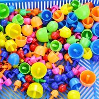 Bloques De Construcción De Setas Plásticas Para Uñas Juego Educativo Para Niños Color Cognición Juguetes Inteligentes Educativos - details 4