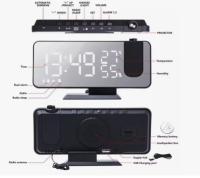 Despertador de Proyección LED with FM Radio y Alarma Dual - Brillo Ajustable - Diseño Práctico - details 2