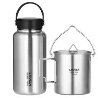 Botella Deportiva De Acero Inoxidable LIXADA 1050ml Con Tetera Colgante De 750ml a Prueba De Fugas Para Camping Y Senderismo Al Aire Libre - details 7
