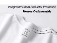 Camiseta Hombre Pesada 240gsm Talla Grande Sin Estampado Verano Cuello Redondo Manga Corta 100% Algodón Color Sólido Moda Casual - details 13