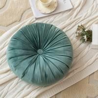 Almohada redonda de calabaza hecha a mano, color sólido, cojín redondo Morandi, cojín para sofá futón, cojín para mesita de noche - details 2