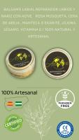 Bálsamo Labial y Nasal - Fórmula 100% Natural con Aceite de Oliva Virgen Extra, Rosa Mosqueta, Cera de Abeja, Manteca de Karité, Jojoba, Sésamo y Vitamina E - details 1