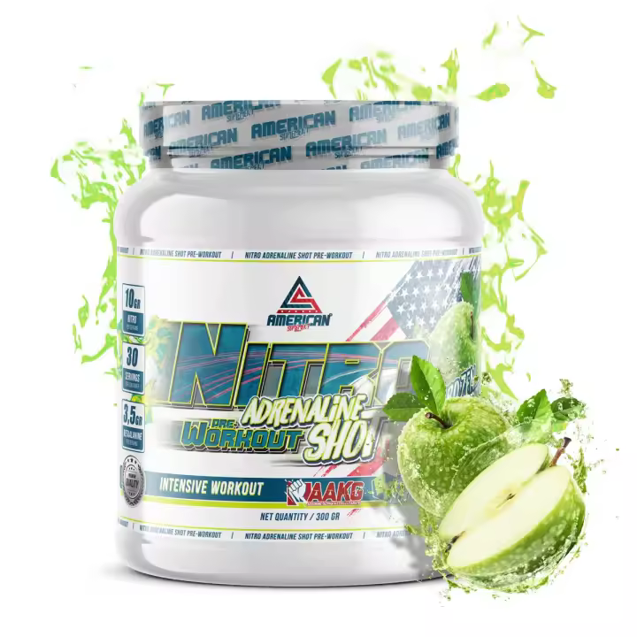 AS AMERICAN SUPLEMENT American Suplement | Nitro Adrenaline Shot Pre-Work Out 300g | Aporte de Energía Extra y Mejora de Rendimiento con L-Arginina, Beta-Alanina y Cafeína - 1