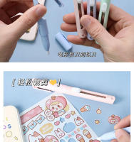 Tijeras Portátiles En Forma De Pluma Creativas Y Seguras Para Uso En Escuela Oficina Y Hogar Herramienta Multifuncional Para Cortar Papel Arte - details 5