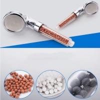 Cabezal de ducha con filtro de alta presión para Spa, terapia de agua, ahorro de agua, bola negativa de iones activados, boquilla de ducha de 3 modos, filtro de agua de baño Premium - details 2