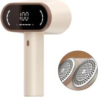 Quitapelusas recargable para Ropa, Con motor dual, Pantalla digital, cabezal Doble para Telas y sofás, 4 velocidades, Cuchillas de Maple inoxidable de 12 Hojas para eliminar pelusas, Bolitas y bolas de pelo. - details 0