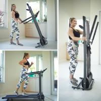GYMFORM Cinta de correr plegable profesional Slimfold PRO, Velocidad de 1 a 12 km/h, 4 Niveles inclinación ajustables, 3 programas de fitness automático, Pantalla LCD integrada, Cinta de caminar Andar, fácil de almacenar,  Fitness para el hogar - details 5