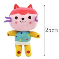 Muñeca De Peluche Gabby Casa De Muñecas Dibujos Animados Gato Sonriente Juguete Para Niñas Regalos De Cumpleaños Animal De Peluche - details 6