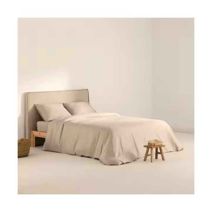 BL Belum Funda Nórdica Satén 300 Hilos Cement - Elegancia y Calidad en Tu Descanso - 1