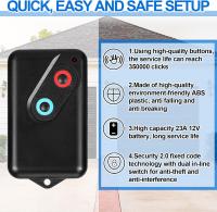 2PCS Control Remoto Para Puerta De Garage Reemplazo Para SteelLine 2211L Código Rolante 330MHz Guardian Boss - details 3