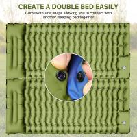 Manta De Dormir Inflable Para Camping De 4 Pulgadas Con Almohada Y Bomba Integrada Para Viajes Senderismo Escalada - details 8