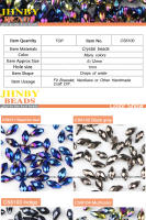 50pcs Pendantes De Brillo De Cristal Austriaco 6x12mm Forma De Gota Y Lágrima Para Fabricación De Joyas Pulseras DIY Colores Variados - details 2