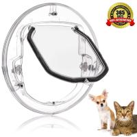 Puerta Para Gatos Con Cerradura De 4 Maneras Pequeña Puerta Para Perros Y Puppies Agujero De Acceso Material De Madera - details 5