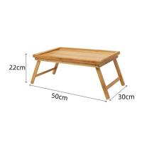 STARLEY-Mesa Plegable De Madera Bandeja Con Patas Plegables Para Desayuno En La Cama o Usar Como Mesa De Tv Bandeja De Ordenador Portátil Bandeja De Aperitivos Escritorio Bandeja De Comedor 50 x 30 x 22cm - details 2
