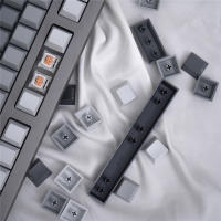Keycaps Gris Gradiente PBT Material Dye Sublimation 125 Teclas Perfil Cherry Para Teclado Mecánico Accesorios De Teclado - details 16