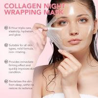 Collagen Overnight Wrapping Mask, Real Collagen Peel Off Mask Mejora la elasticidad, hidratación y luminosidad Adecuada para todo tipo de pieles - details 0