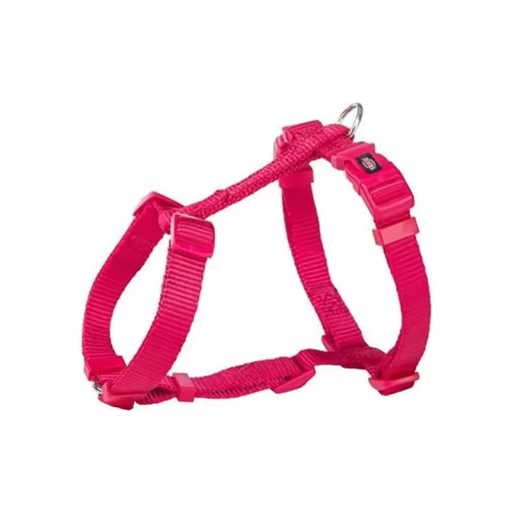 TRIXIE Premium H-harness, XXS–XS: 20–32 cm/10 mm, fuchsia - 1