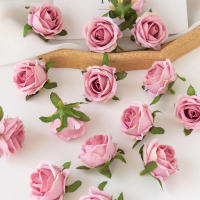 100Pcs Rosas De Seda Artificiales Para DIY Caja De Caramelo Decoración De Navidad Jardín Arco Boda Corona Accesorios - details 10