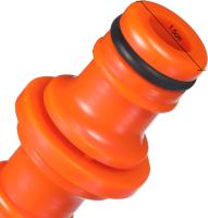 6 piezas doble conector de manguera macho accesorios de manguera para unirse tubo de manguera de jardín (naranja) - details 2