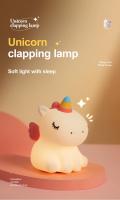 Lámpara Nocturna De Unicornio Cartoon Con Luz Suave De Silicona Protección Ocular Para Lectura Y Decoración De Habitación Infantil - details 0